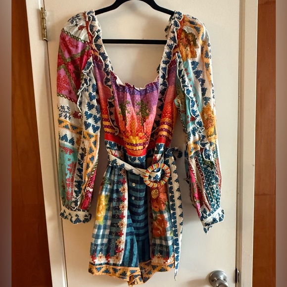 Farm Rio Summer Stitches Romper - Picture 2 of 15